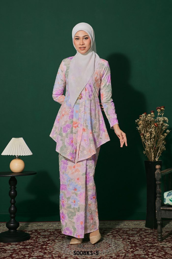 Kebaya Saloma in Purple (S008KS-5)