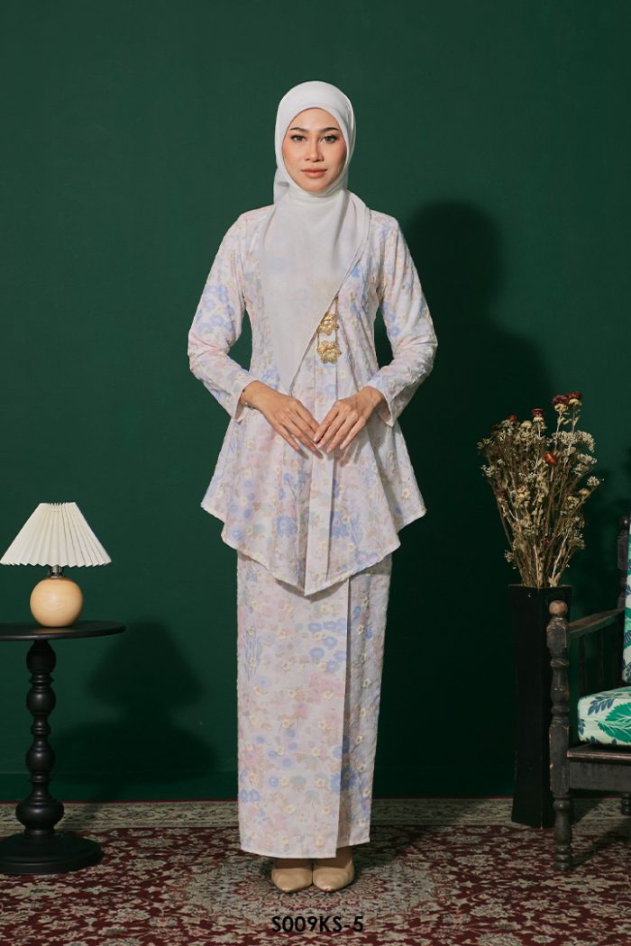 Kebaya Saloma in Blue (S009KS-5)