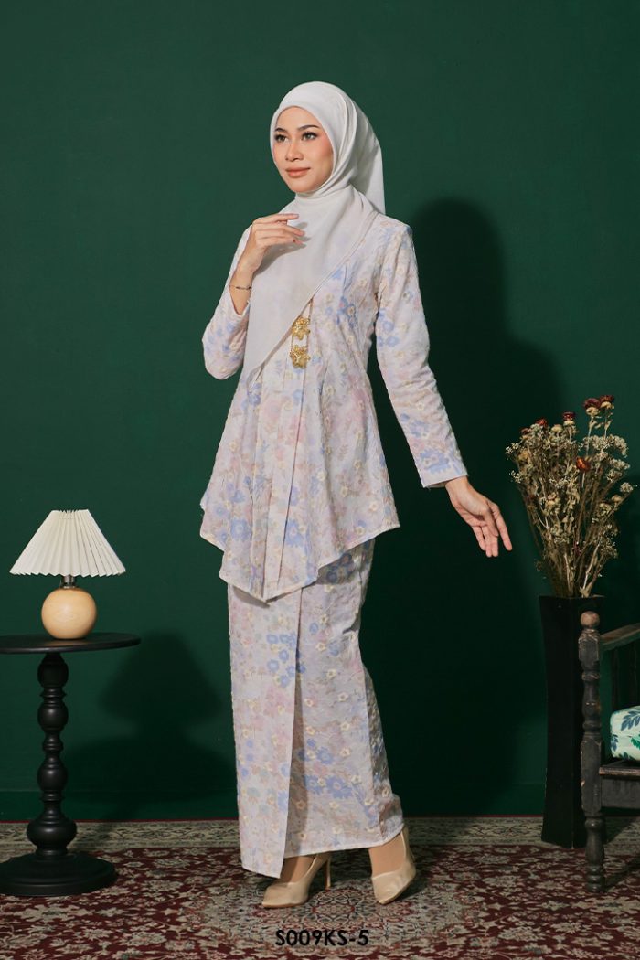 Kebaya Saloma in Blue (S009KS-5)