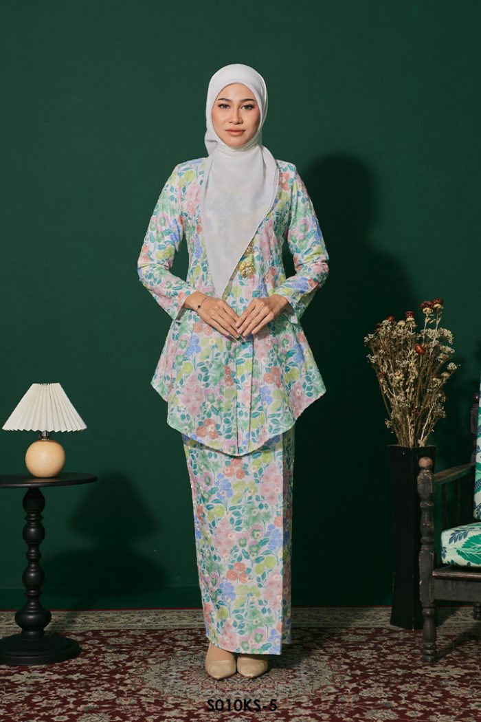 Kebaya Saloma in Teal Green (S010KS-5)