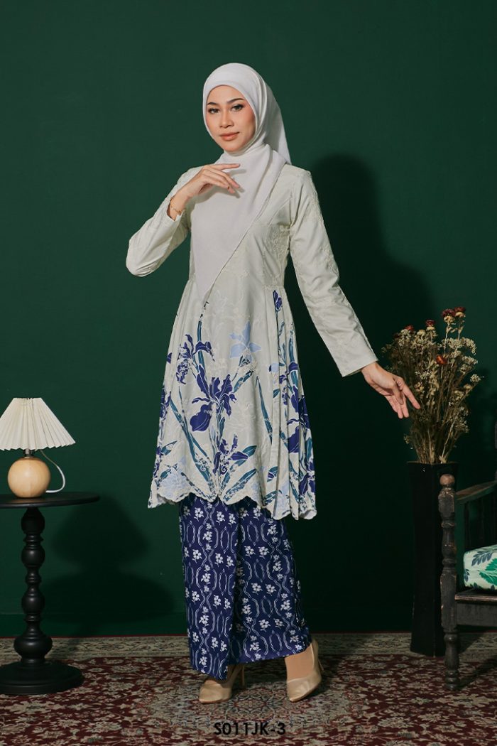 Juliana Kurung in Dark Blue (S011JK-3)