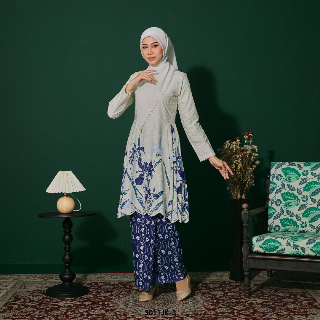 Juliana Kurung in Dark Blue (S011JK-3) - Image 2