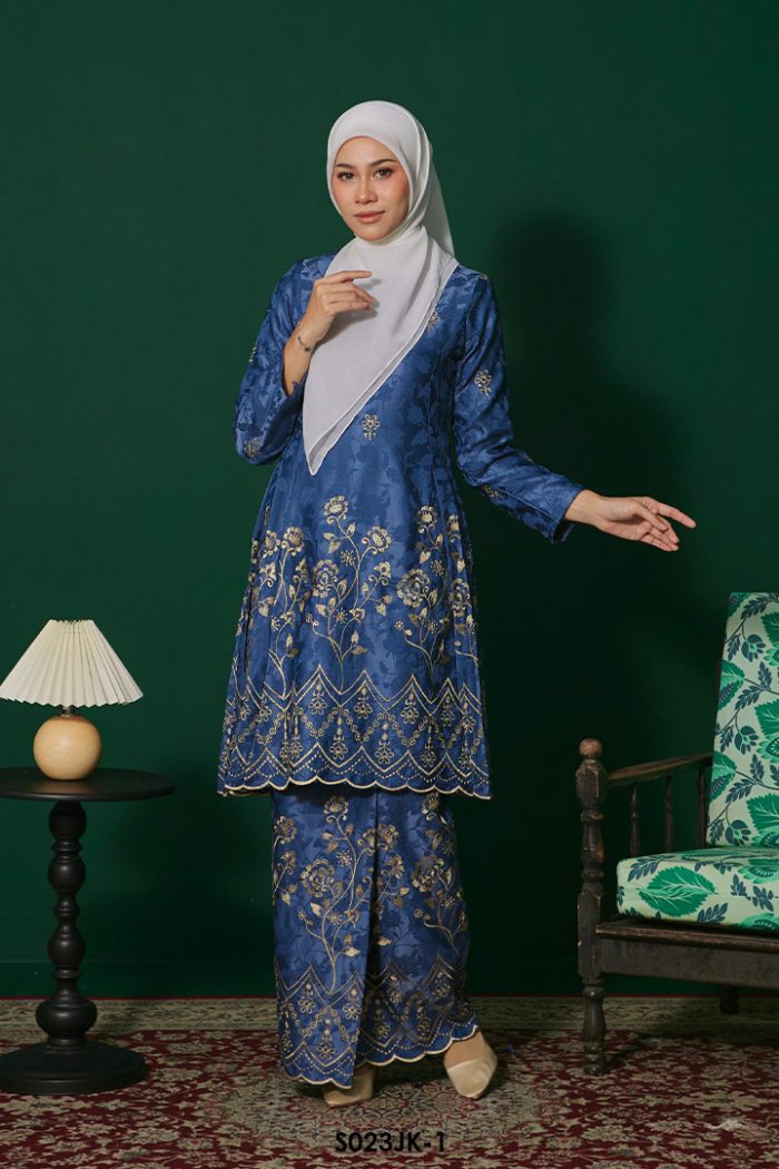 Juliana Kurung in Stone Blue (S023JK-1)