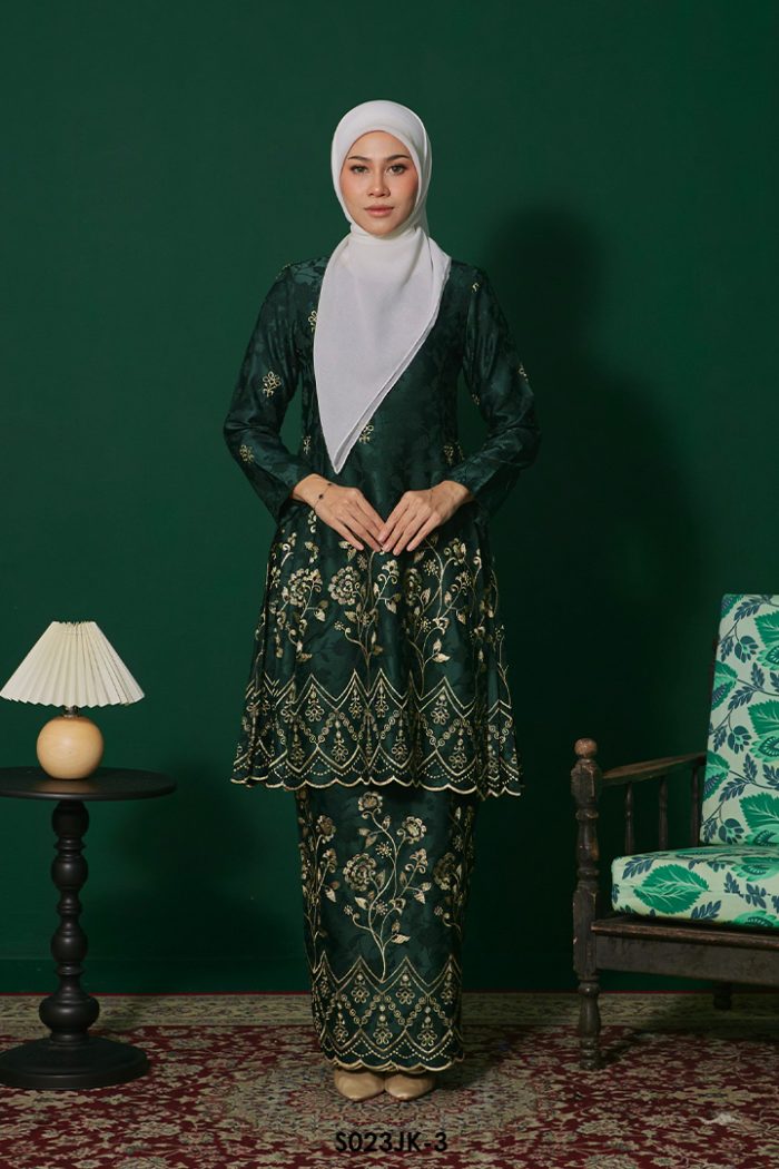 Juliana Kurung in Emerald Green (S023JK-3)