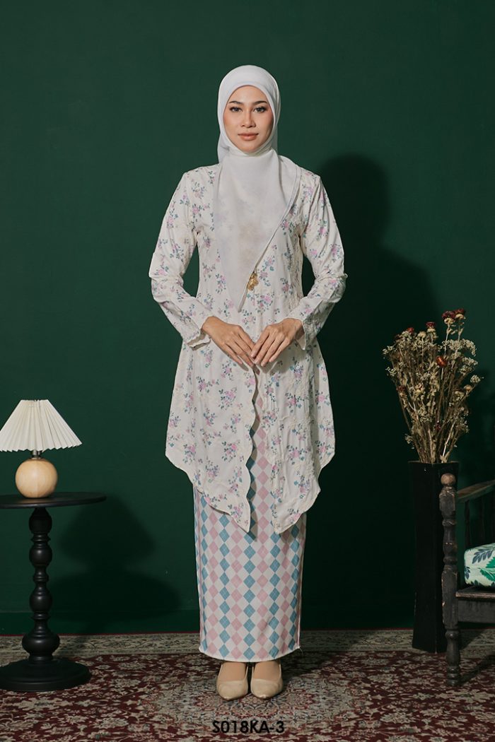 Kebaya Anggun 2.0 in Teal Blue (S018KA-3)