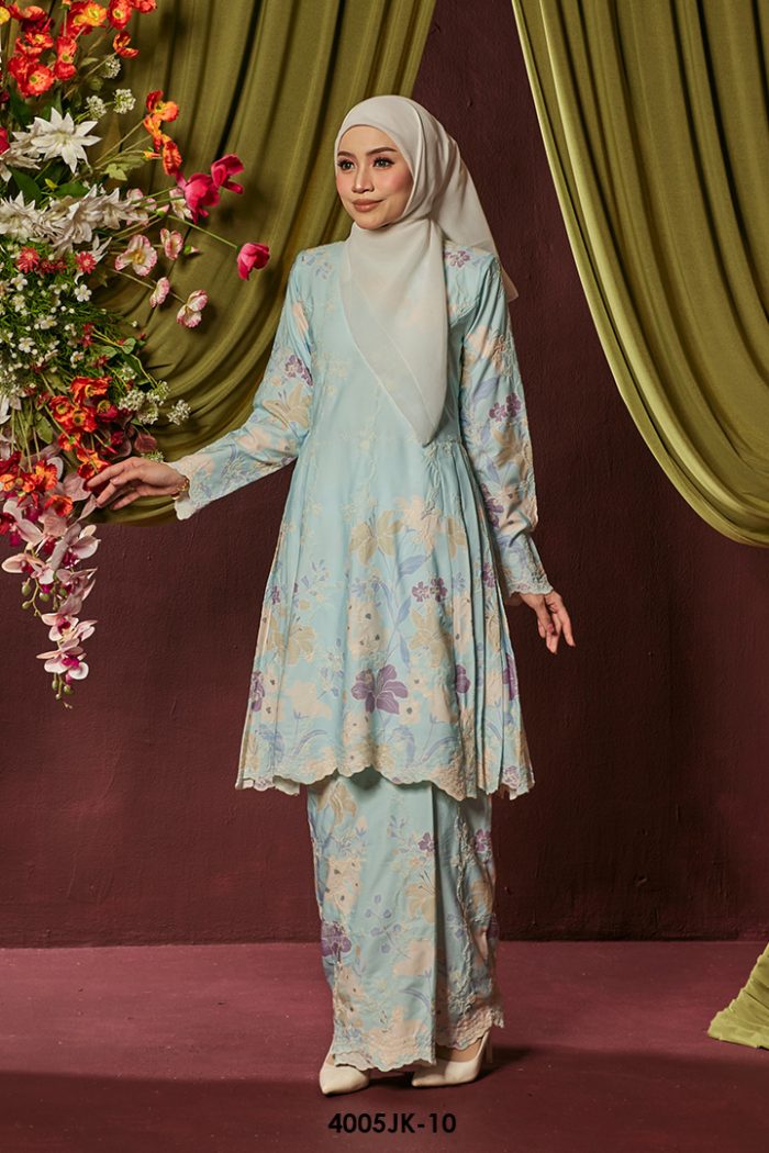 Juliana Kurung in Ice Blue (4005JK-10)