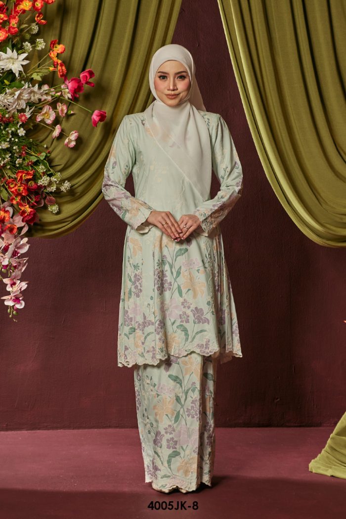 Juliana Kurung in Dusty Green (4005JK-8)