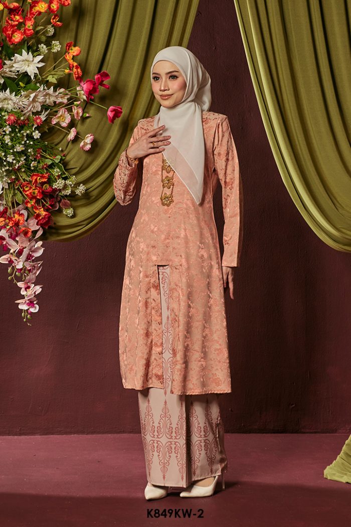 Kebaya Wilda in Salmon (K849KW-2)