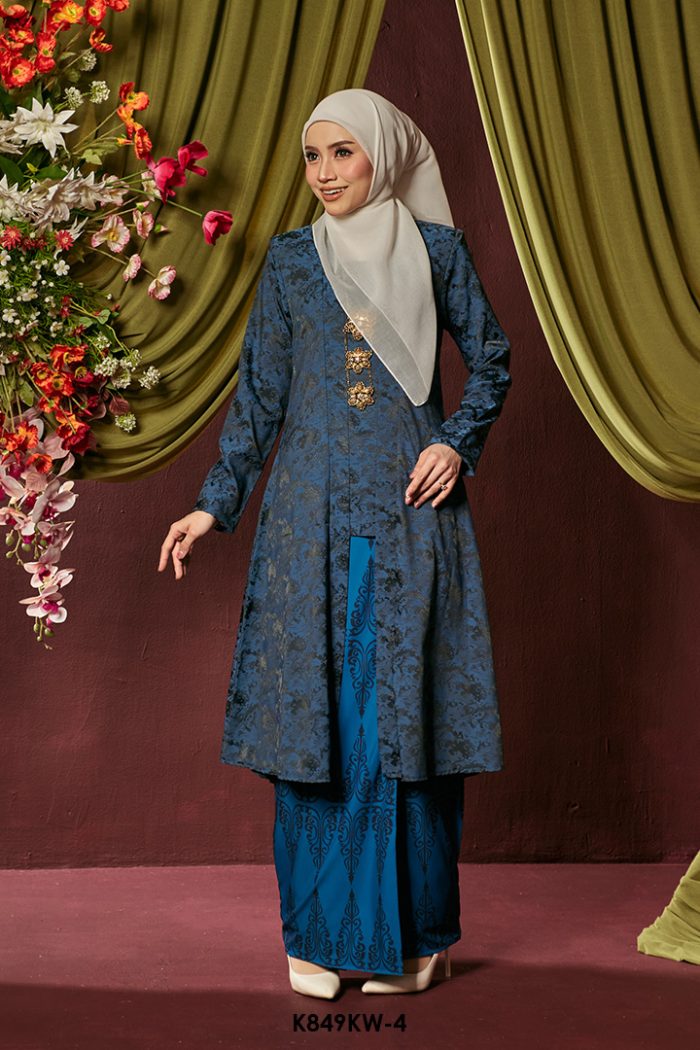 Kebaya Wilda in Teal Blue (K849KW-4)