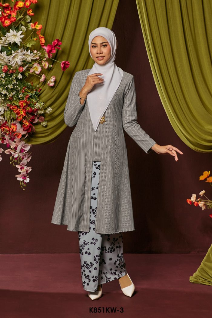 Kebaya Wilda in Grey (K851KW-3)