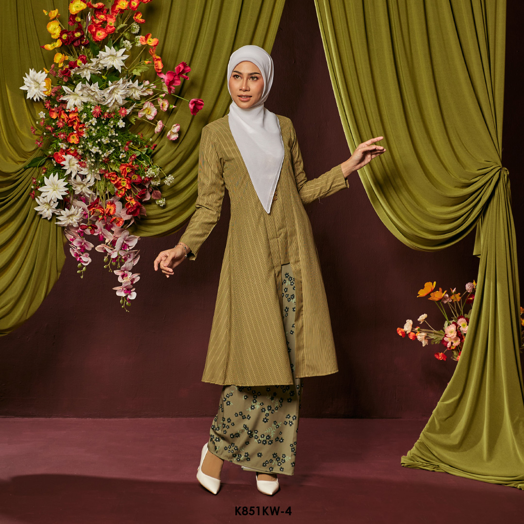 Kebaya Wilda in Army (K851KW-4) - Image 2