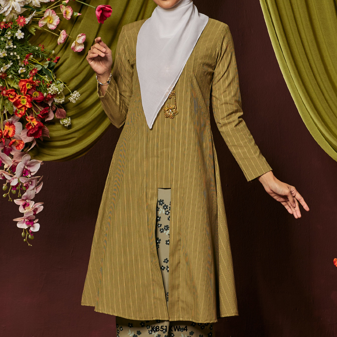 Kebaya Wilda in Army (K851KW-4) - Image 4