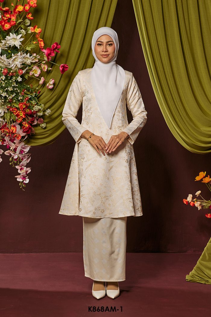 Ameera Kurung in Beige (K868AM-1)