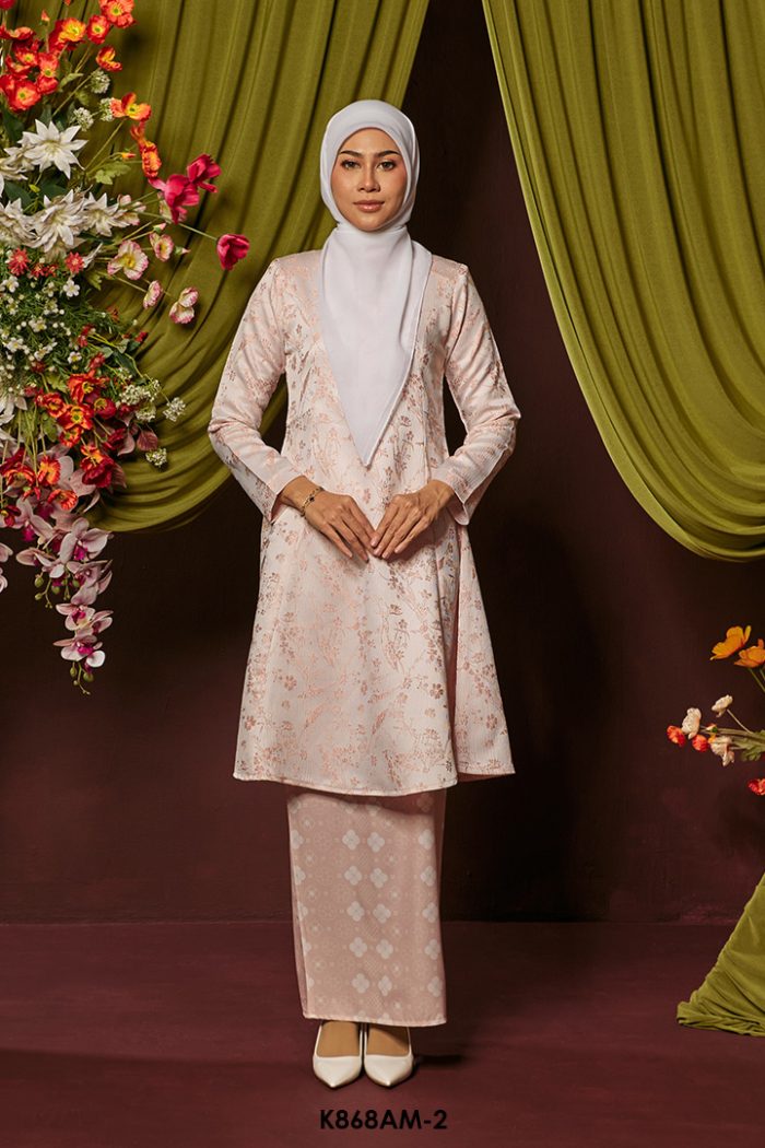 Ameera Kurung in Soft Pink (K868AM-2)