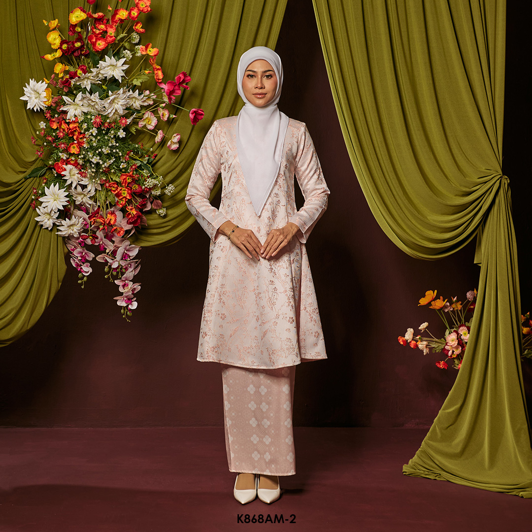 Ameera Kurung in Soft Pink (K868AM-2)