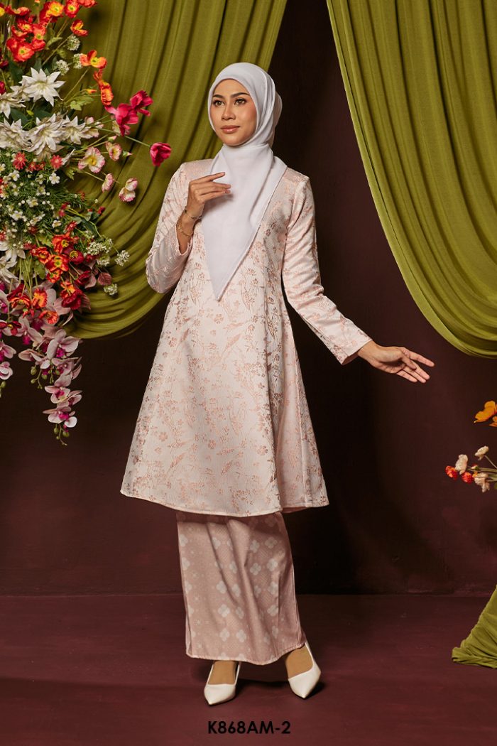 Ameera Kurung in Soft Pink (K868AM-2)