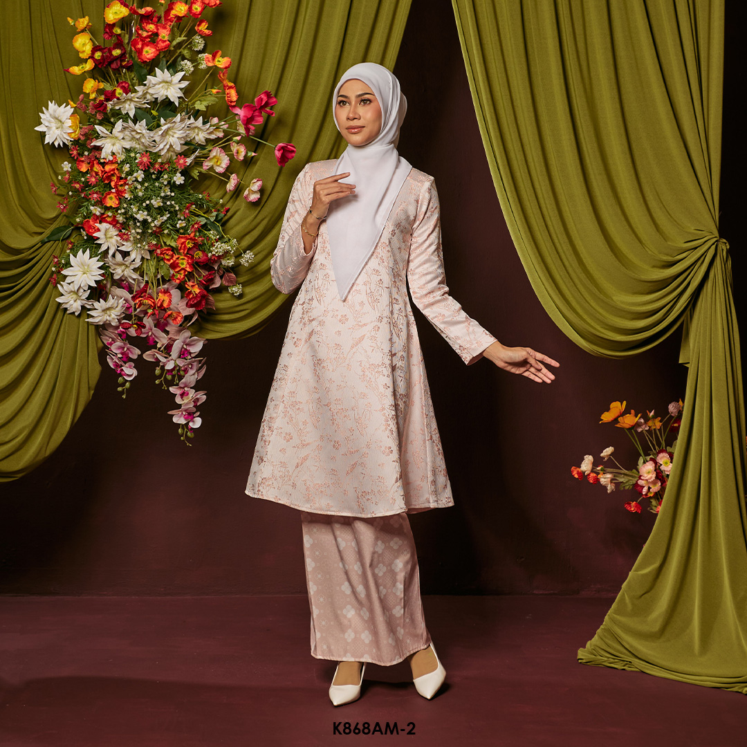 Ameera Kurung in Soft Pink (K868AM-2) - Image 2