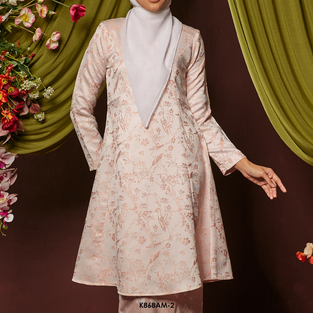 Ameera Kurung in Soft Pink (K868AM-2) - Image 4