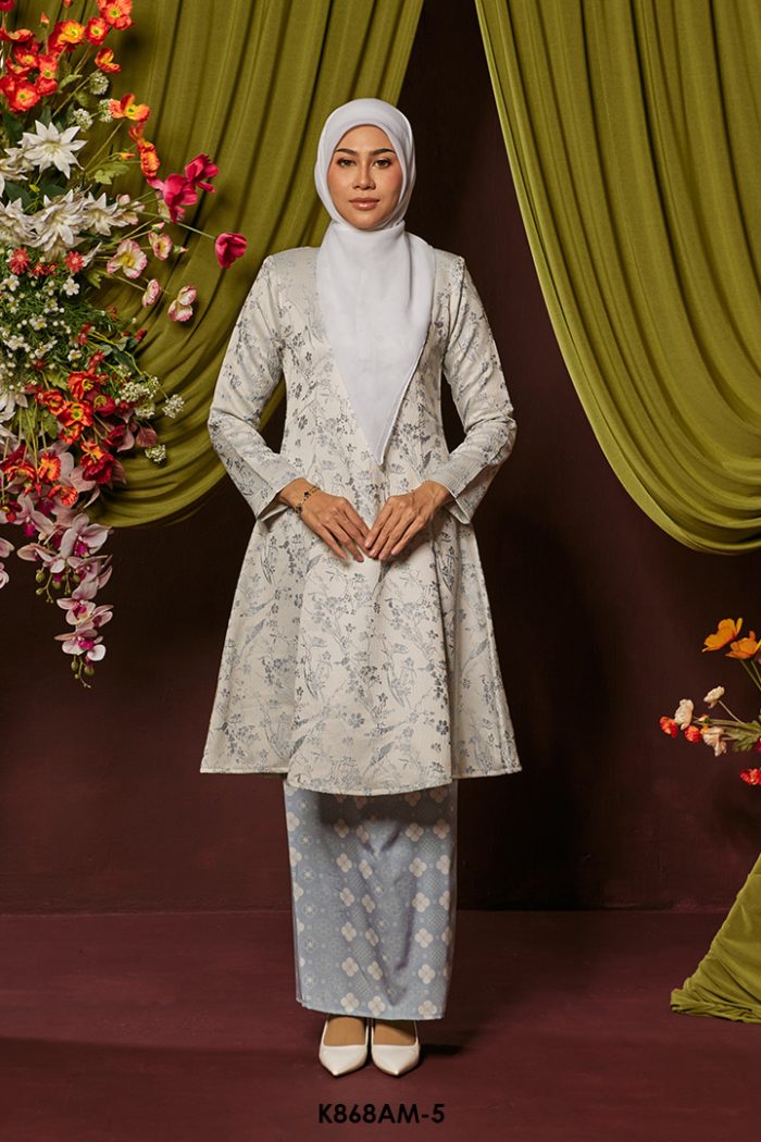 Ameera Kurung in Pastel Blue (K868AM-5)