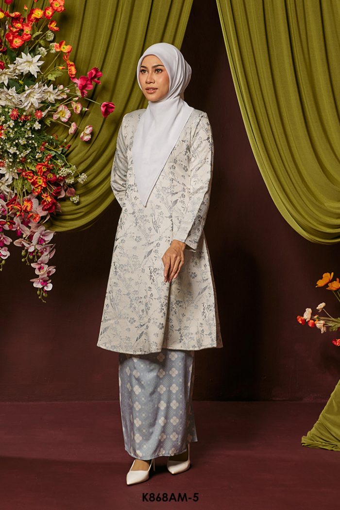 Ameera Kurung in Pastel Blue (K868AM-5)