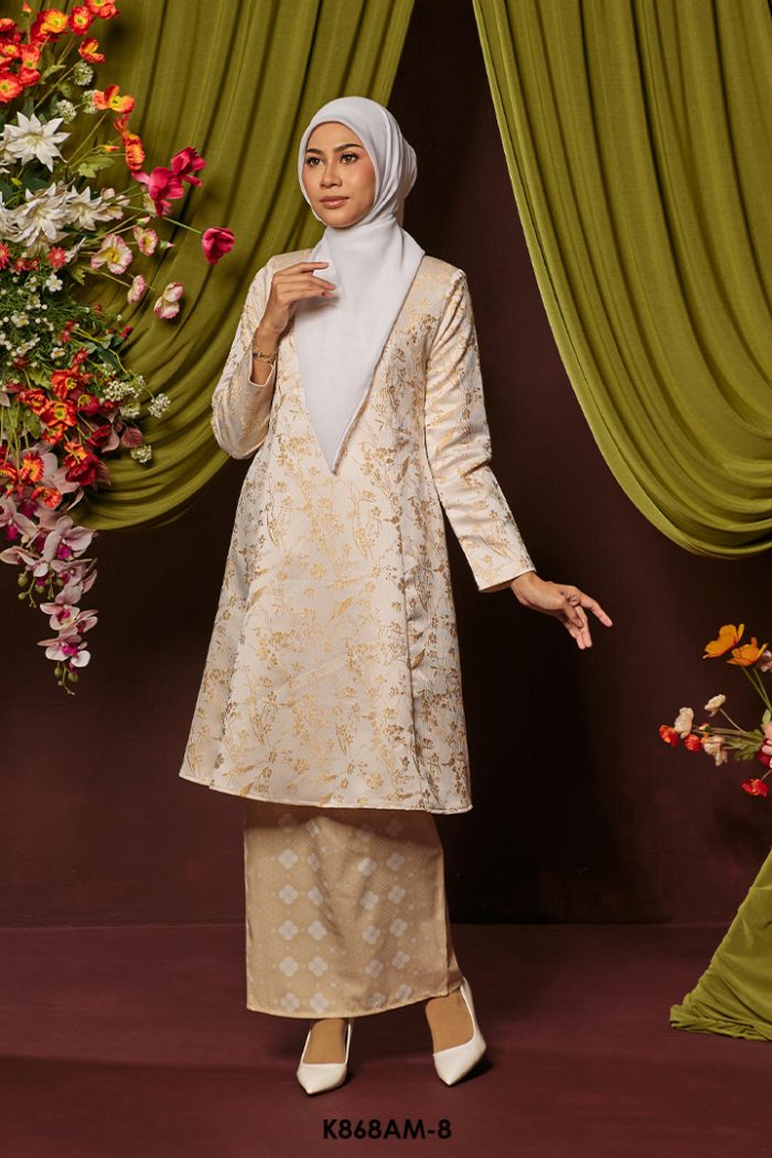Ameera Kurung in Nude (K868AM-8)