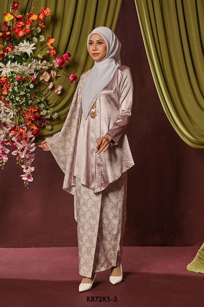 Kebaya Saloma With Shawl in Lilac (K872KS-3)