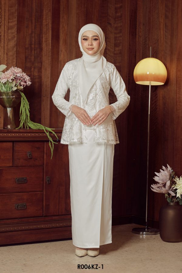 (AS-IS ITEM) Kebaya Zahra in White (R006KZ-1)