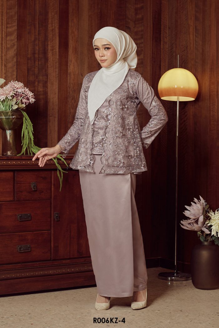 (AS-IS ITEM) Kebaya Zahra in Dusty Purple (R006KZ-4)