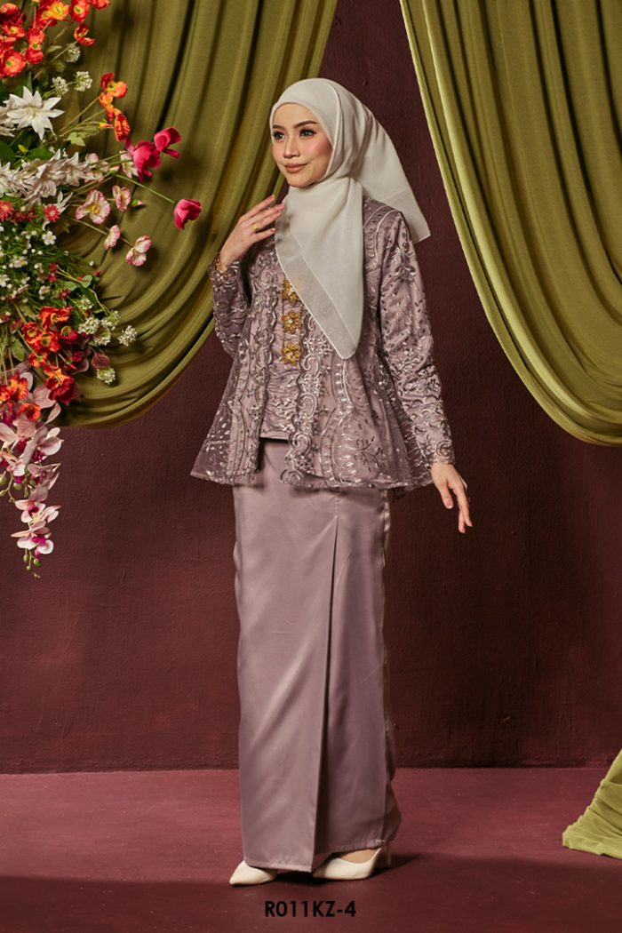 (AS-IS ITEM) Kebaya Zahra in Dusty Purple (R011KZ-4)