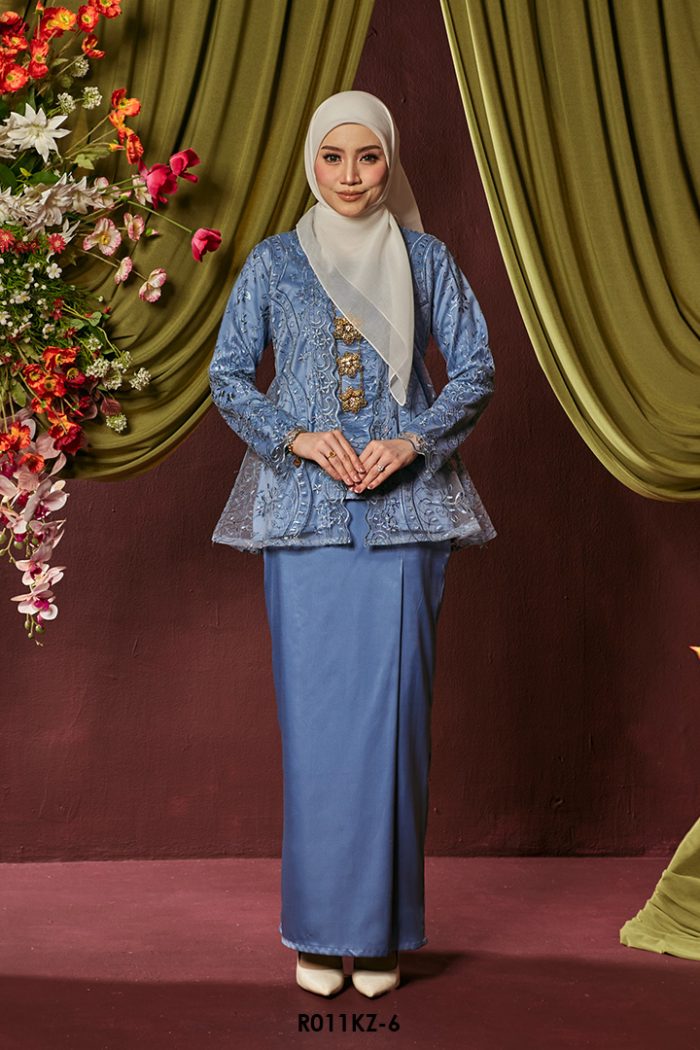 (AS-IS ITEM) Kebaya Zahra in Blue (R011KZ-6)