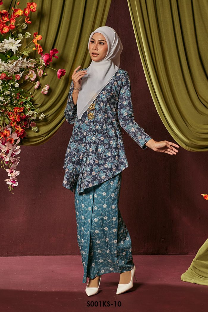 Kebaya Saloma in Teal Green (S001KS-10)