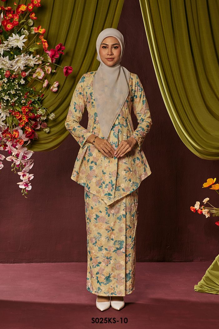 Kebaya Saloma in Butter Yellow (S025KS-10)