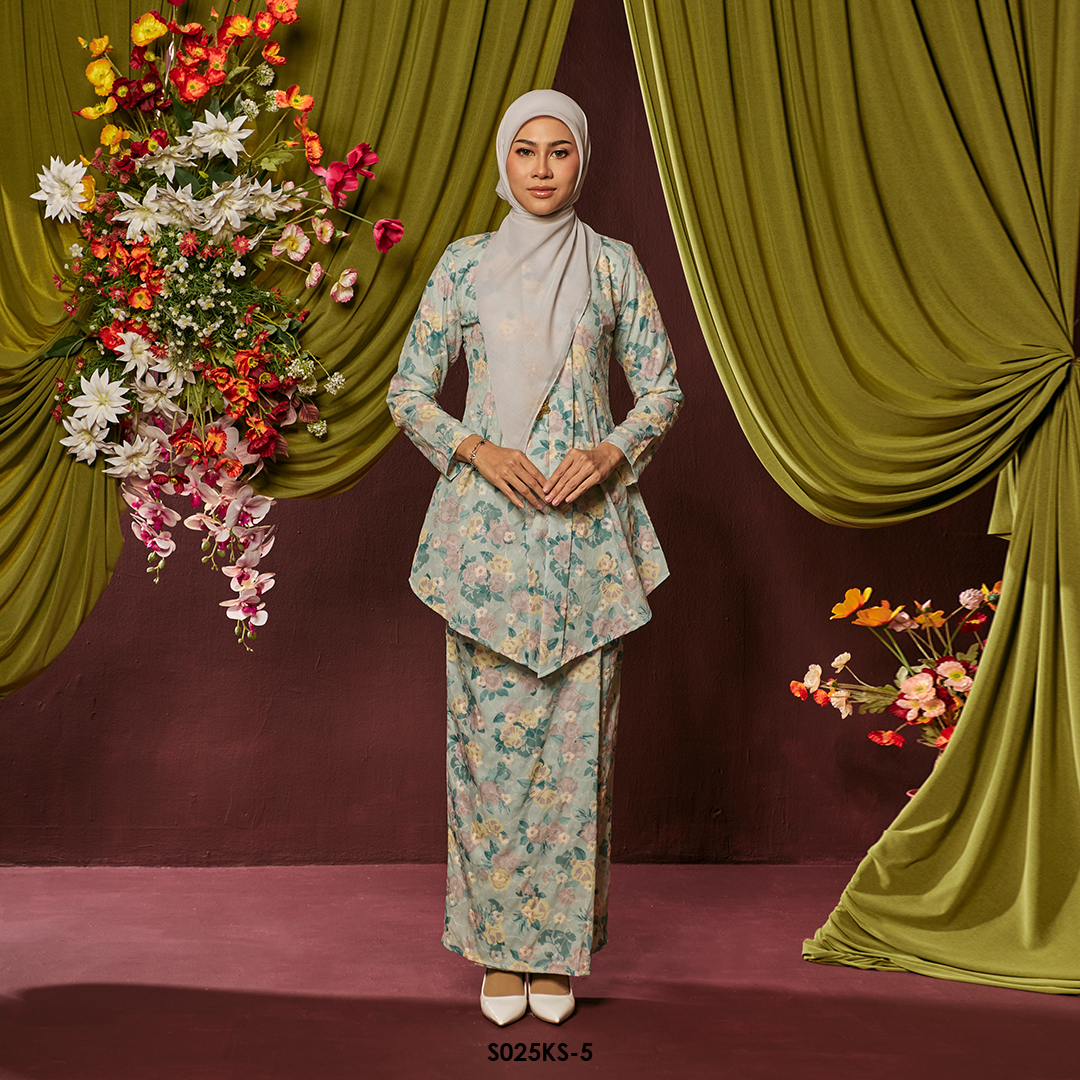 Kebaya Saloma in Pistachio (S025KS-5)