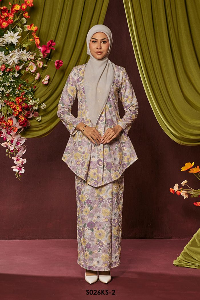 Kebaya Saloma in Dusty Purple (S026KS-2)