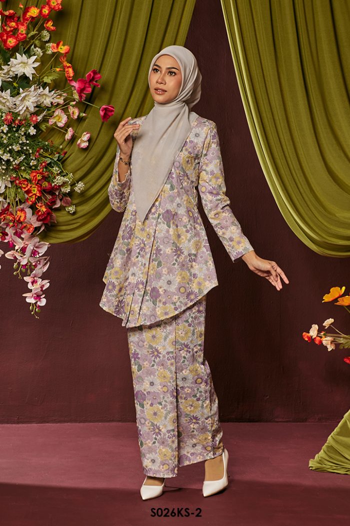 Kebaya Saloma in Dusty Purple (S026KS-2)