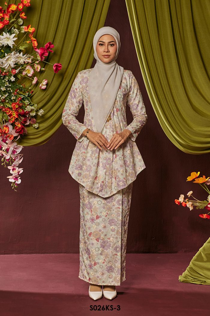 Kebaya Saloma in Mint Green (S026KS-3)