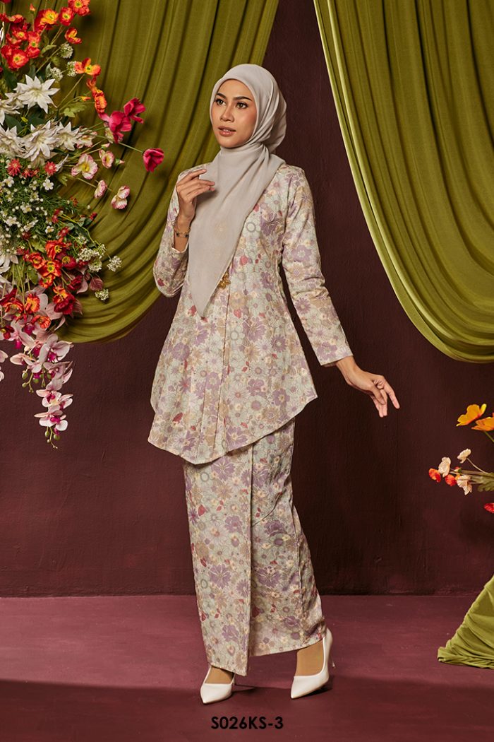 Kebaya Saloma in Mint Green (S026KS-3)