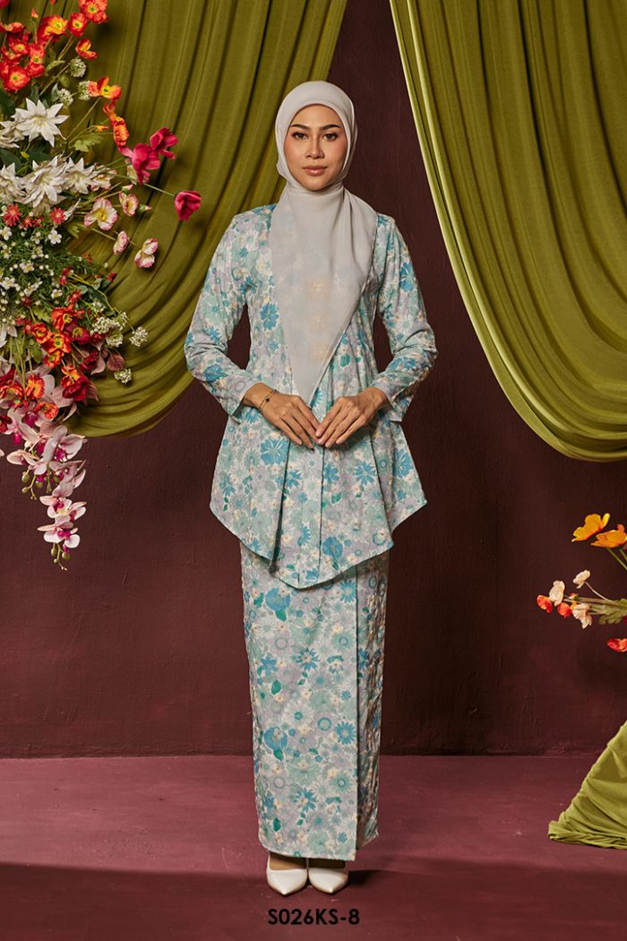 Kebaya Saloma in Sage Green (S026KS-8)