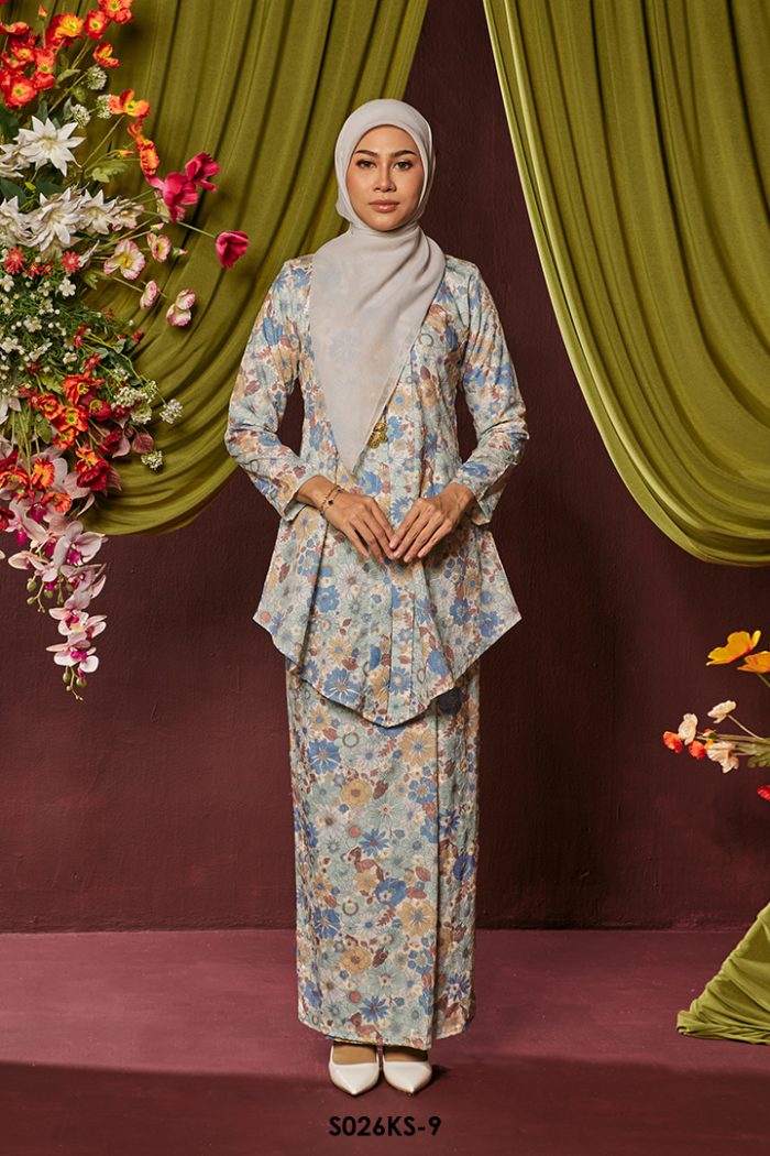 Kebaya Saloma in Pastel Green (S026KS-9)