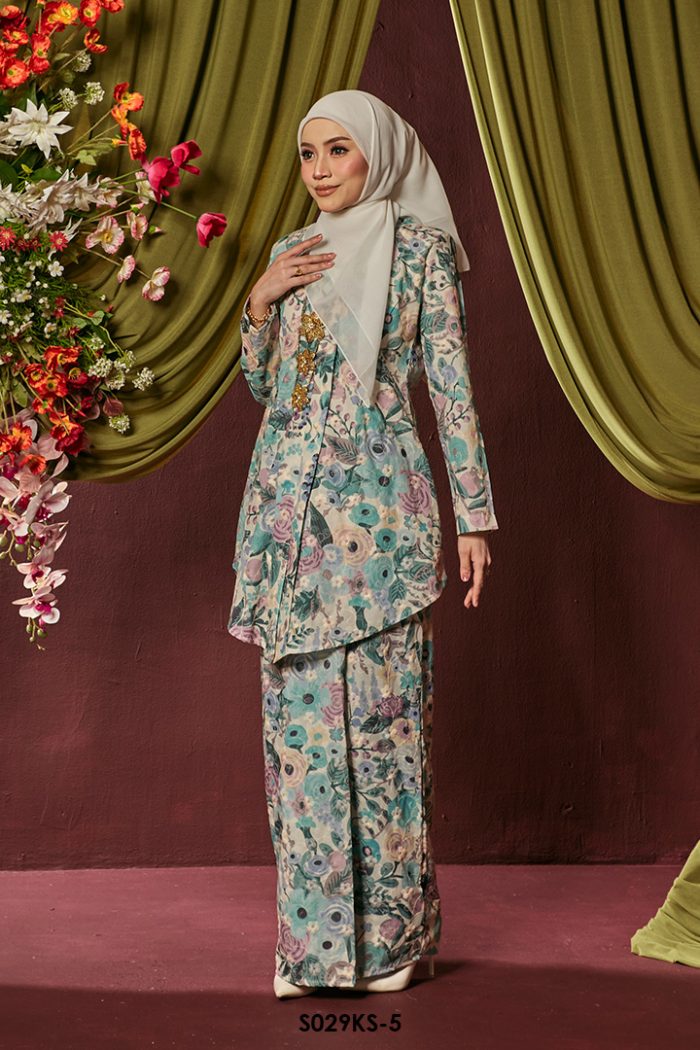 Kebaya Saloma in Mint (S029KS-5)