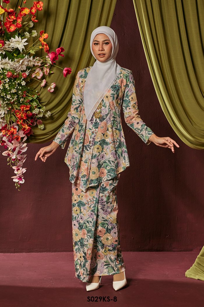 Kebaya Saloma in Peach (S029KS-8)