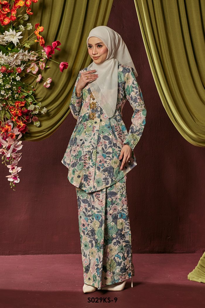Kebaya Saloma in Green (S029KS-9)