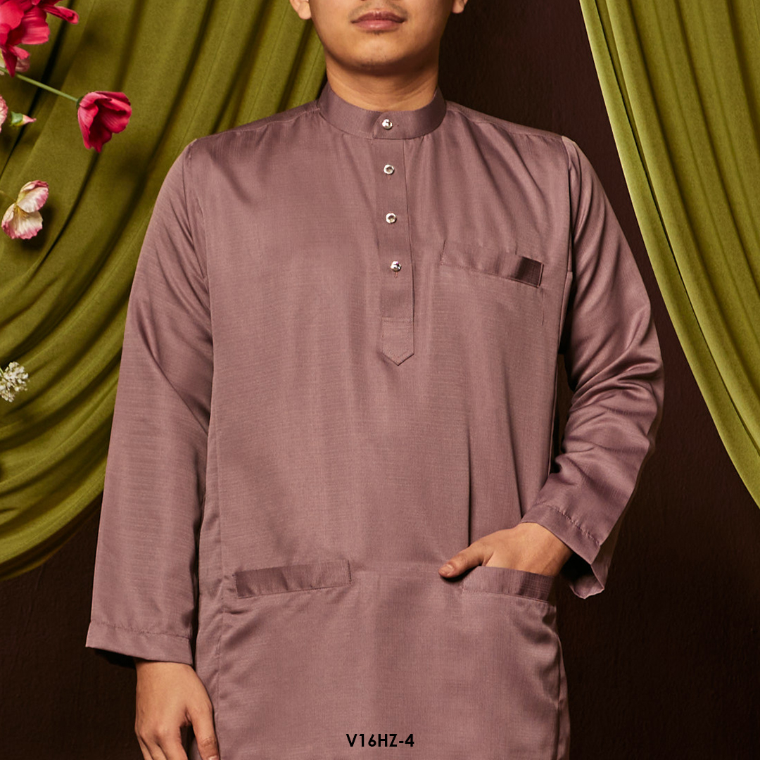 Harriz Baju Melayu in Dusty Purple (V16HZ-4) - Image 4