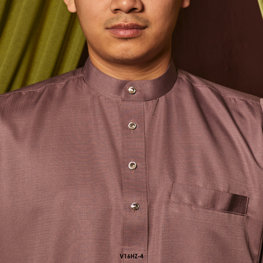Harriz Baju Melayu in Dusty Purple (V16HZ-4) - Image 3