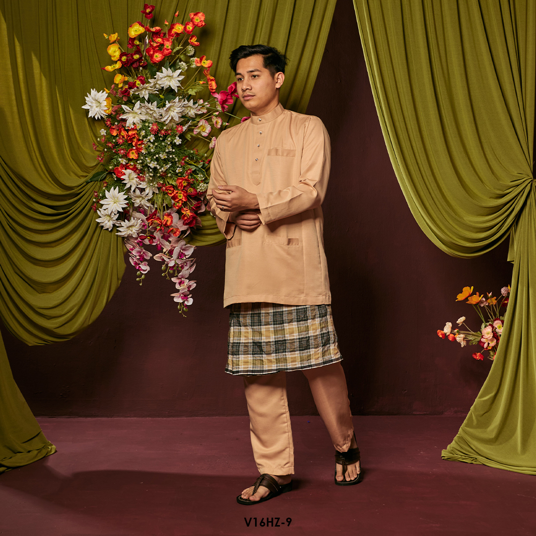 Harriz Baju Melayu in Nude (V16HZ-9) - Image 2