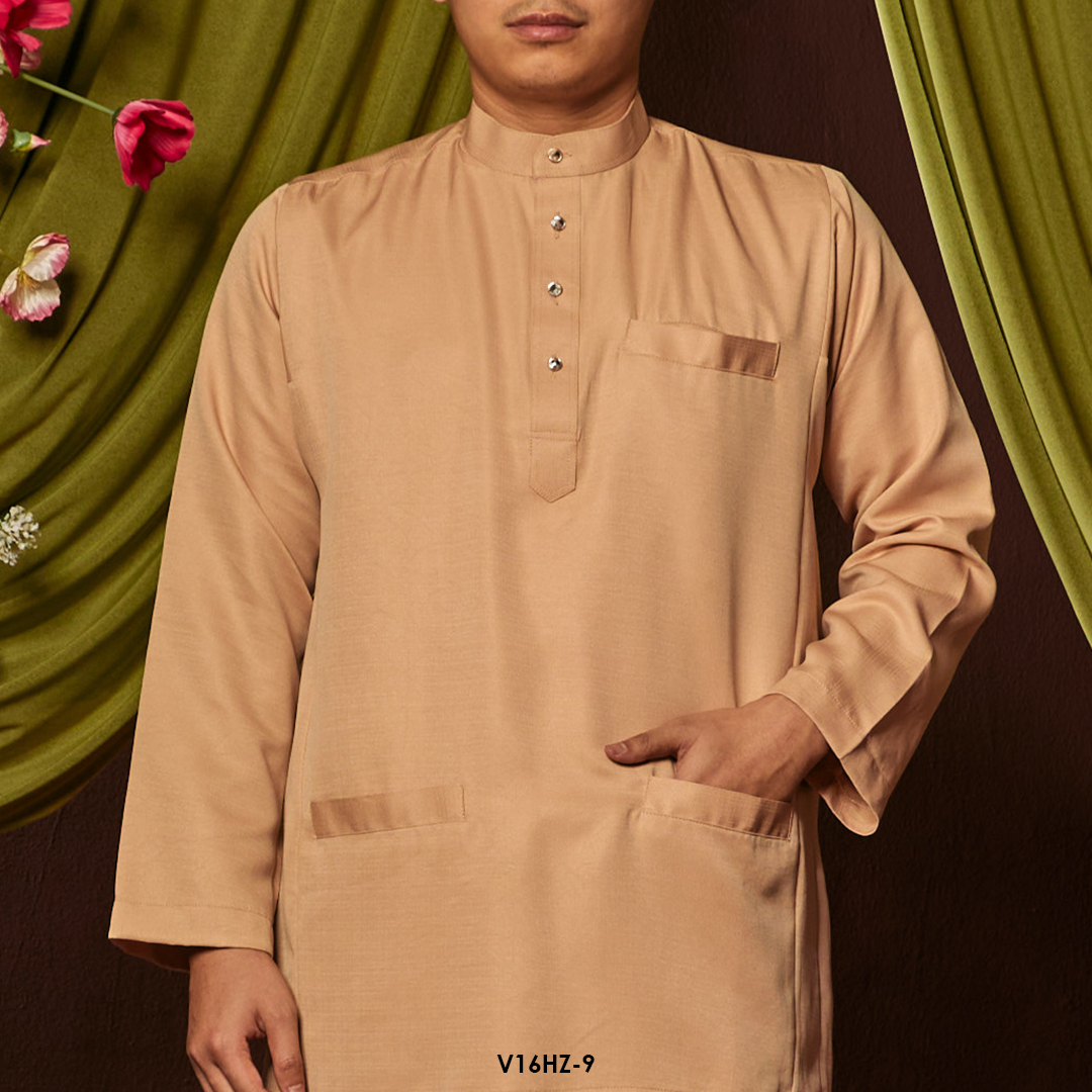 Harriz Baju Melayu in Nude (V16HZ-9) - Image 4