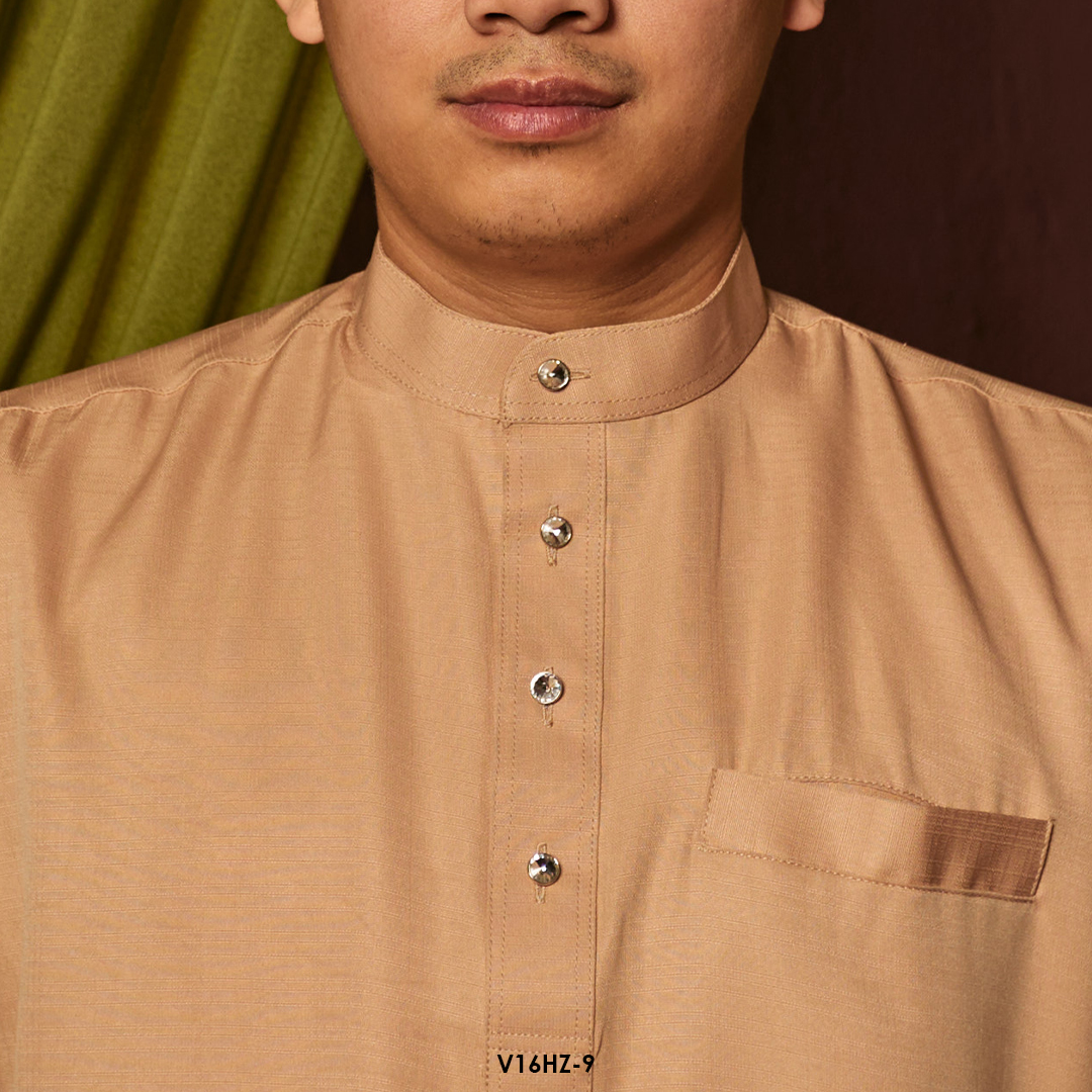 Harriz Baju Melayu in Nude (V16HZ-9) - Image 3