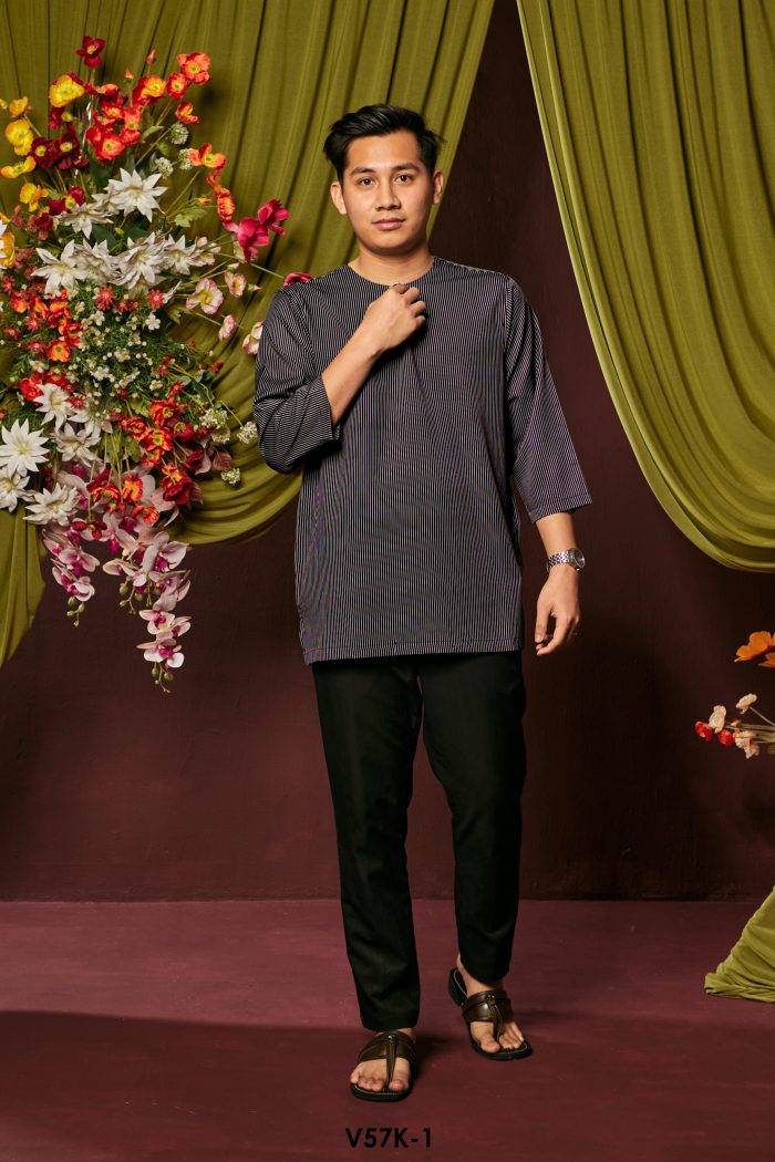 Kurta Adam in Black (V57K-1)