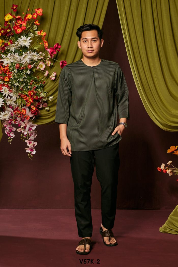 Kurta Adam in Charcoal (V57K-2)