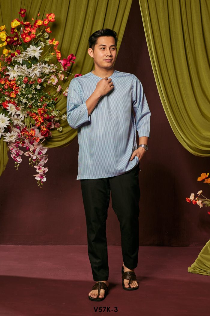 Kurta Adam in Dusty Blue (V57K-3)